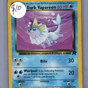 Dark Vaporeon 45/82, Vintage Singles Pokemon card