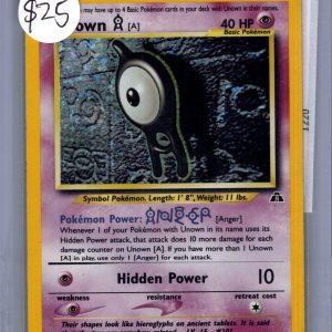 Unown [A] 14/75, Vintage Singles Pokemon card
