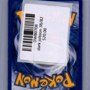 Dark Jolteon 38/82, Vintage Singles Pokemon card - alternate view