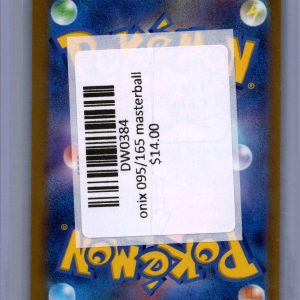 Onix 095/165 U Masterball Japanese Singles Pokemon card - alternate view