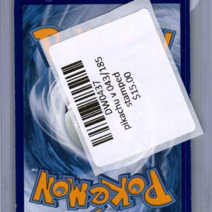 Pikachu v 043/185, Vivid Voltage Pokemon card - alternate view