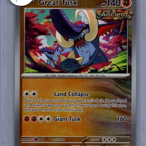 Great Tusk 055/131 Masterball, Prismatic Evolutions Pokemon card