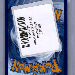 Great Tusk 055/131 Masterball, Prismatic Evolutions Pokemon card - alternate view