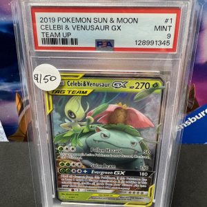 celebi venusaur gx 1/181 psa 9 Pokemon card