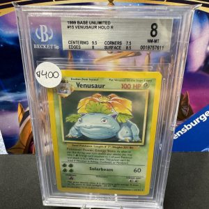 venusaur 15/102 beckett 8 Pokemon card