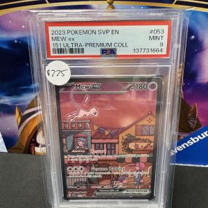 mew ex 53 psa 9 Pokemon card