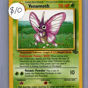 Venomoth 29/64, Vintage Singles Pokemon card