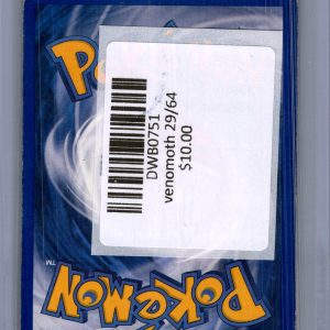 Venomoth 29/64, Vintage Singles Pokemon card - alternate view