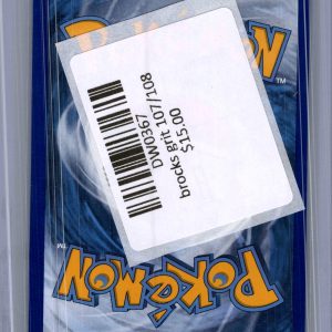 Brocks Grit 107/108, Evolutions Pokemon card - alternate view