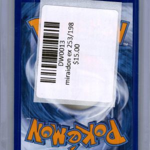 Miraidon ex 253/198, Scarlett and Violet Base Pokemon card - alternate view