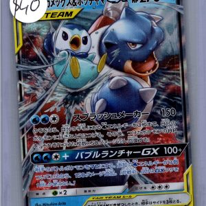 Blastoise and Piplup GX 016/064 RR, Japanese Singles Pokemon card