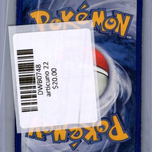 Articuno 22, Vintage Singles Pokemon card - alternate view