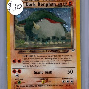 Dark Donphan 3/105, Vintage Singles Pokemon card