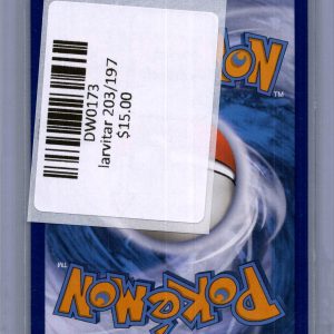 Larvitar 203/197, Obsidian Flames Pokemon card - alternate view