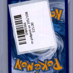 M Pidgeot EX 105/108, Evolutions Pokemon card - alternate view