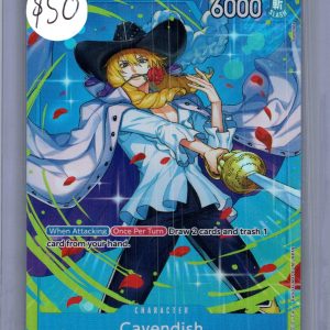 Cavendish OP10-045 R Alt Art, OP10 One Piece trading card