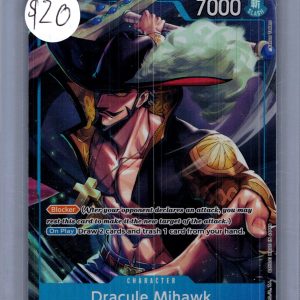 Dracule Mihawk OP09-048 SR Alt Art, OP09 One Piece trading card