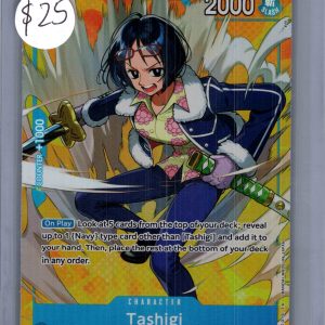 Tashigi OP06-050 R Alt Art, OP06 One Piece trading card