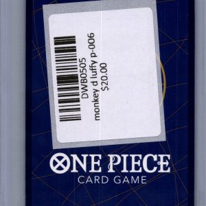 Monkey.D.Luffy P-006 P, P One Piece trading card - alternate view