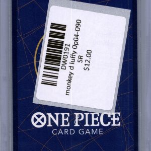Monkey.D.Luffy OP04-090 SR, OP04 One Piece trading card - alternate view