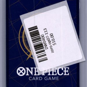 Roronoa Zoro OP07-113 UC, OP07 One Piece trading card - alternate view