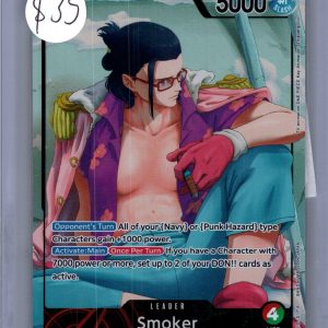 Smoker OP10-001 L Alt Art, OP10 One Piece trading card