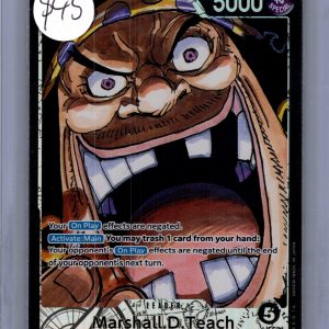 Marshall.D.Teach OP09-081 L Alt Art, OP09 One Piece trading card
