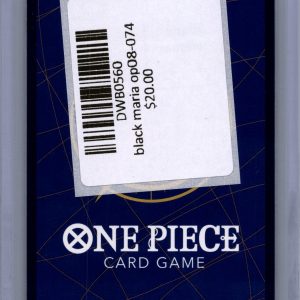 Black Maria OP08-074 SR Alt Art, OP08 One Piece trading card - alternate view