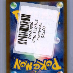 Ditto 132/165 R Masterball, Japanese Singles Pokemon card - alternate view