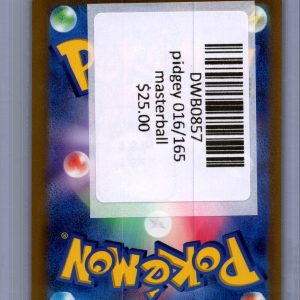 Pidgey 016/165 C Masterball, Japanese Singles Pokemon card - alternate view