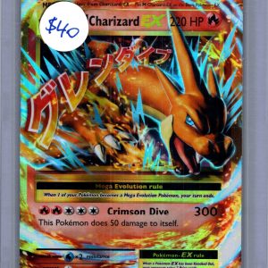 M Charizard EX 13/108, Evolutions Pokemon card