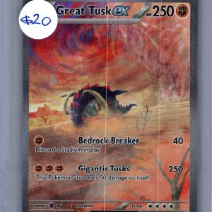 Great Tusk EX 246/198, Scarlet Violet Pokemon card