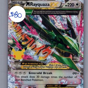 M Rayquaza EX 76/108, Celebrations Pokemon card