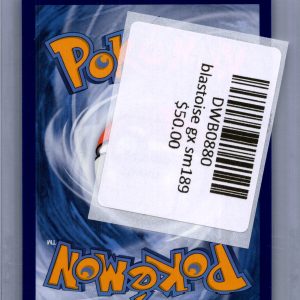 Blastoise GX SM189, PROMO Pokemon card - alternate view