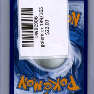 Golem EX 189/165, 151 Pokemon card - alternate view