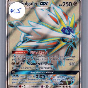 Solgaleo GX 143/149, Sun and Moon Pokemon card