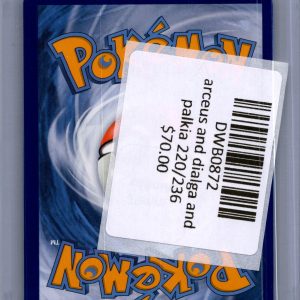 Arceus and Dailga and Palkia GX 220/236, Cosmic Eclipse Pokemon card - alternate view