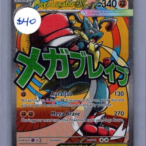 mega lucario ex 033 Pokemon card