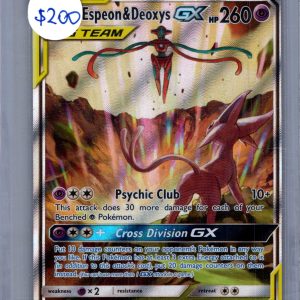 Espeon and Deoxys GC SM240, PROMO Pokemon card