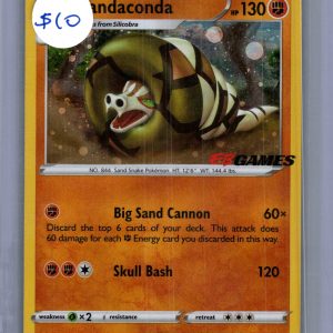 Sandaconda 082/163 EB GAMES Stamp, PROMO Pokemon card