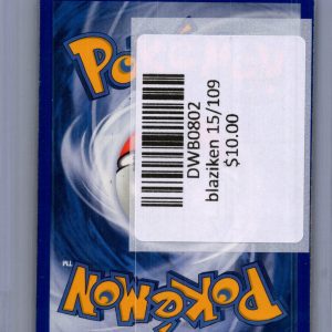 Blaziken 15/109, Vintage Singles Pokemon card - alternate view