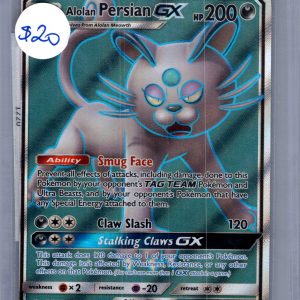 Alolan Persian GX 219/236, Cosmic Eclipse Pokemon card