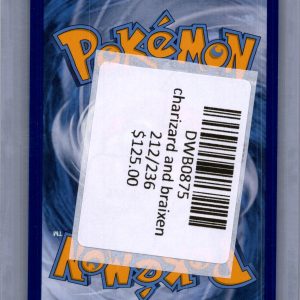 Charizard and Braixen GX 212/236, Cosmic Eclipse Pokemon card - alternate view