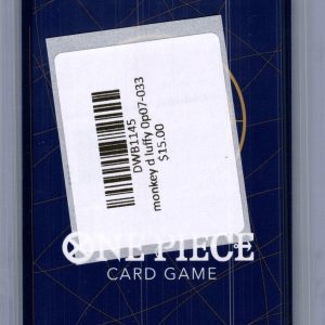 Monkey D Luffy OP07-033, One Piece Singles One Piece trading card - alternate view