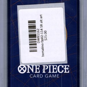 Borsalino OP02-114 SR alt art, One Piece Singles One Piece trading card - alternate view
