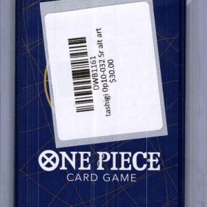Tashigi OP10-032 SR ALT, One Piece Singles One Piece trading card - alternate view
