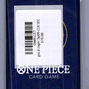 Gol.D.Roger OP09-118 SEC, One Piece Singles One Piece trading card - alternate view