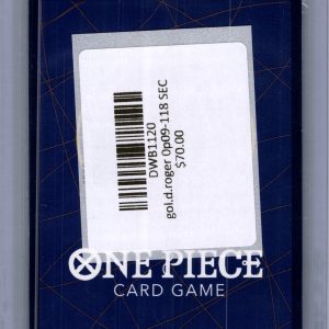 Gol.D.Roger OP09-118 SEC, One Piece Singles One Piece trading card - alternate view