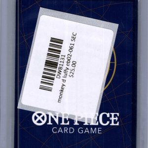 Monkey D Luffy EB02-061 SEC, One Piece Singles One Piece trading card - alternate view