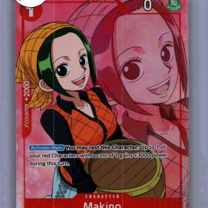 Makino OP02-015 UC alt art, One Piece Singles One Piece trading card